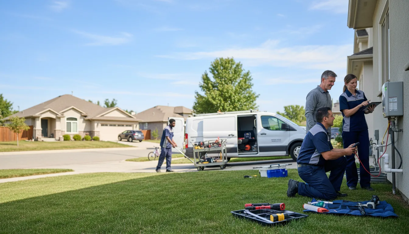 Tankless water heater service in Mumford, TX